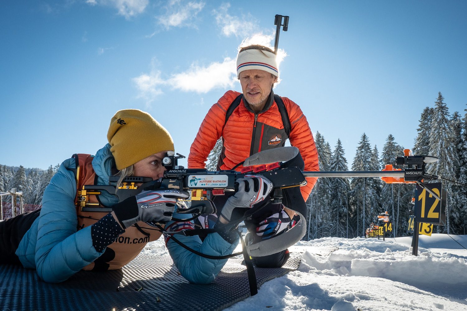 Initiation biathlon à Autrans : en hiver comme en été
