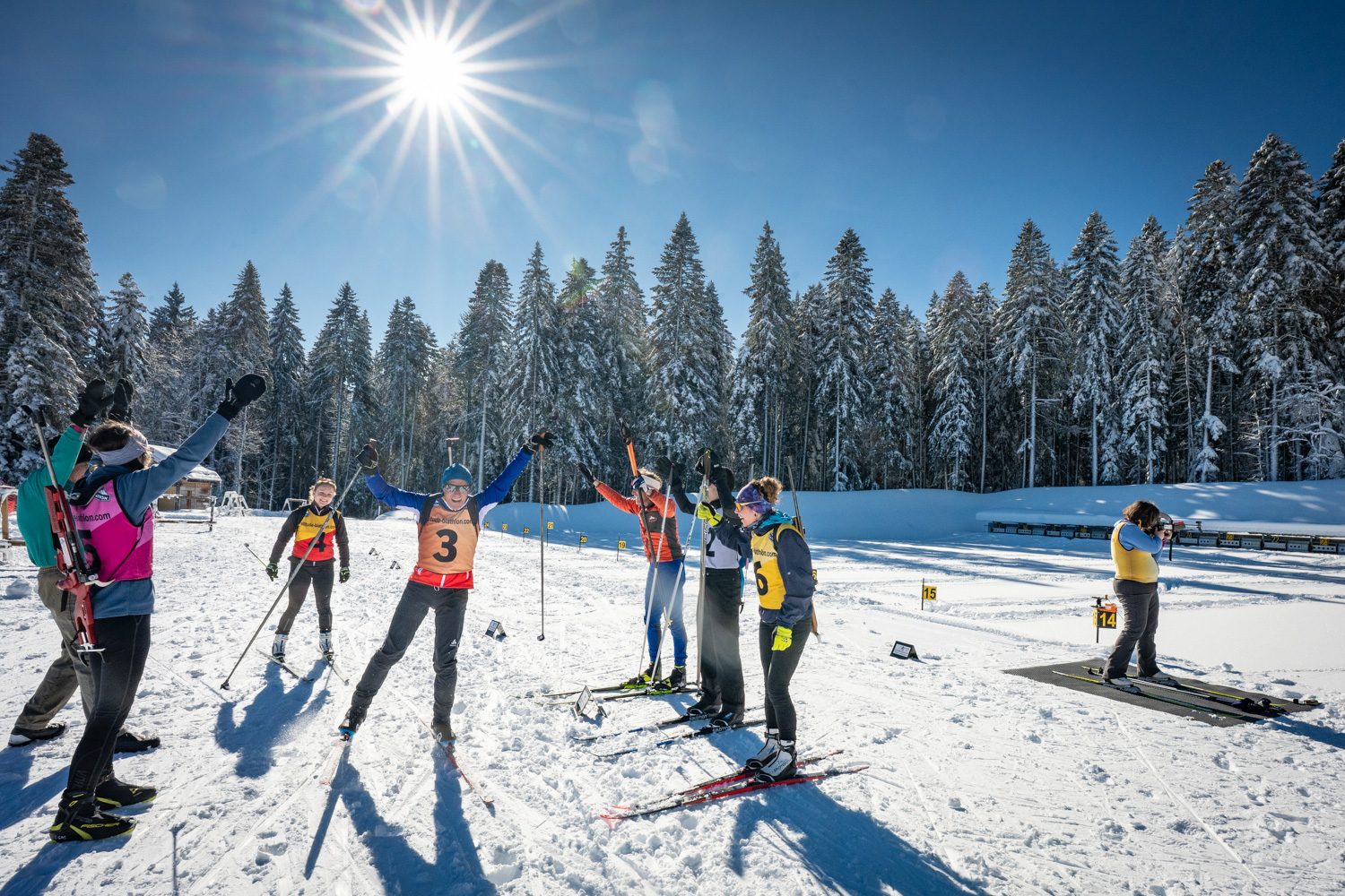Initiation biathlon à Autrans : en hiver comme en été
