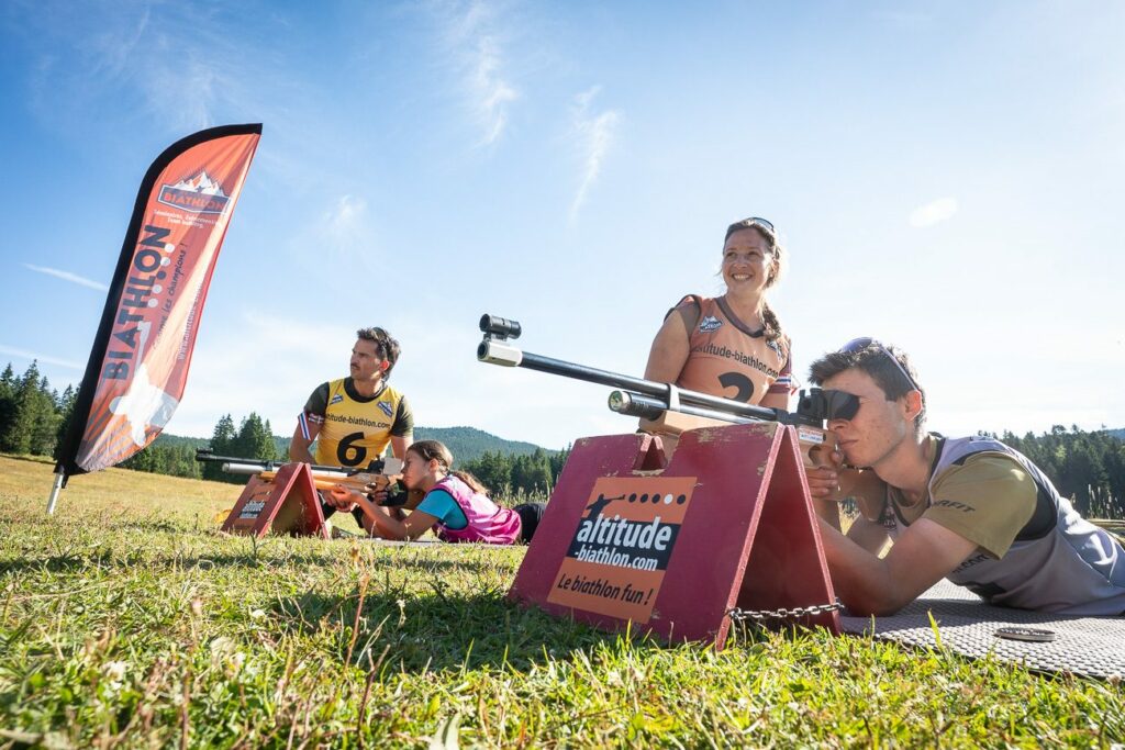 Initiation biathlon à Autrans : en hiver comme en été