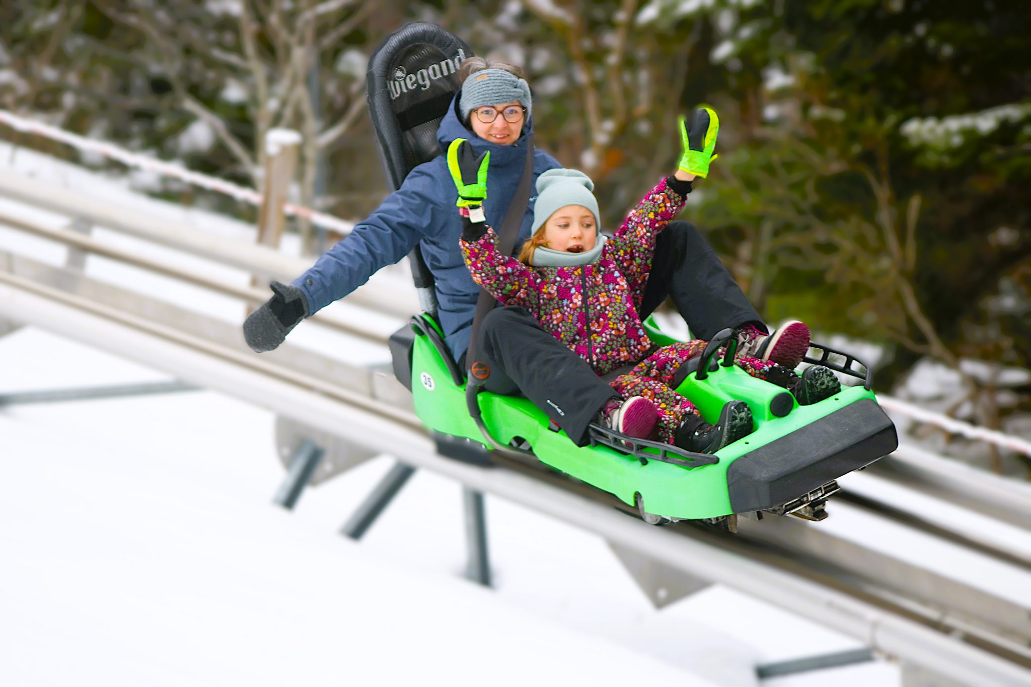 Speed Luge Vercors : la luge sur rails d'Autrans en hiver