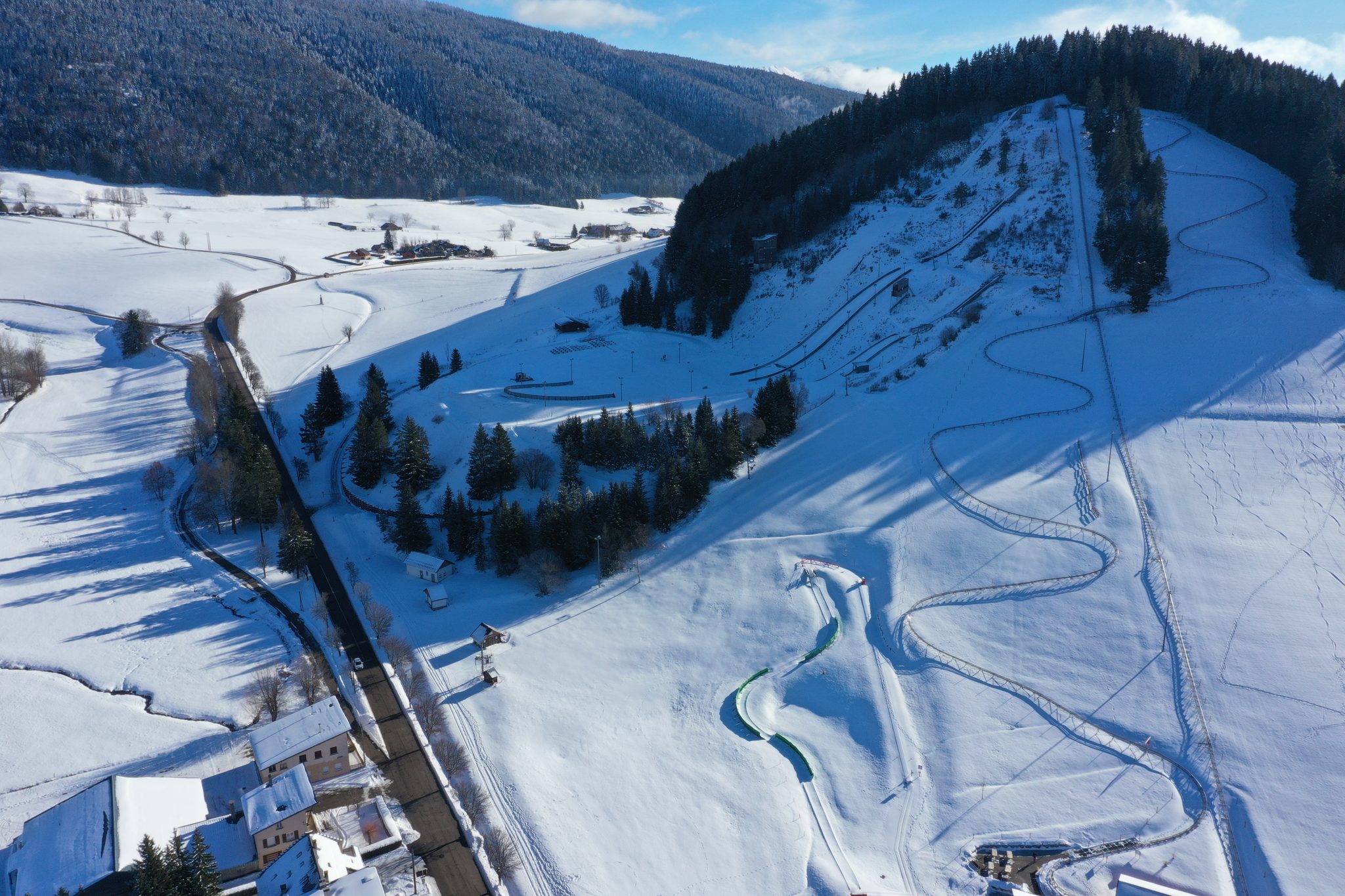 Speed Luge Vercors : la luge sur rails d'Autrans en hiver